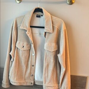 Women's Cream Corduroy Jacket